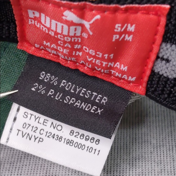 Puma Flexfit | Camo Hunter Orange Trucker Baseball Cap | Size S/M - Picture 9 of 9